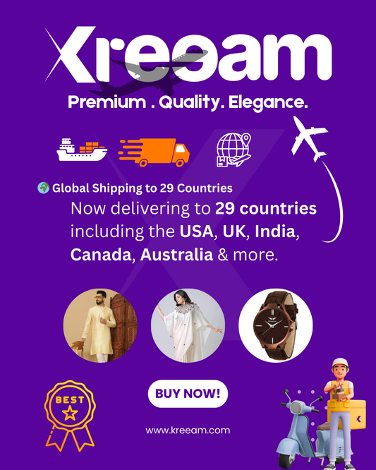 Kreeam Now Ships Worldwide – Premium Fashion to 29 Countries