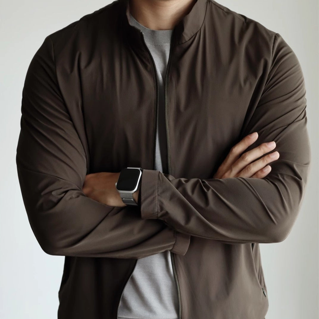 Small Stand Collar Cool Breathable Quick-drying And Portable Thin Jacket - Kreeam