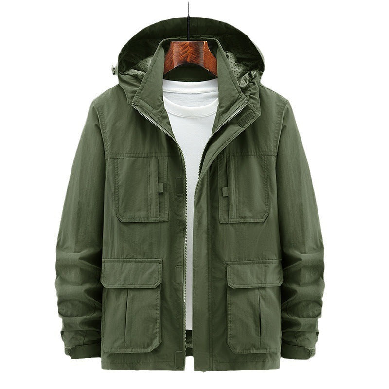 Men's Fashion Casual Loose Outdoor Shell Jacket - Kreeam