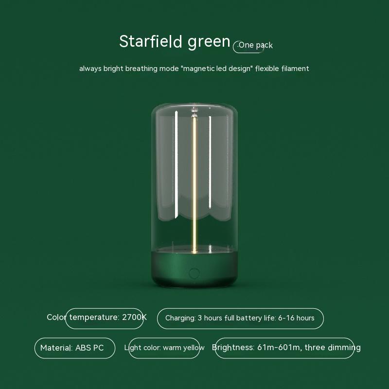 New LED Camping Light Type-c Rechargeable Portable Night Light With High Transparency And Anti Drop Creative Atmosphere Light - Kreeam