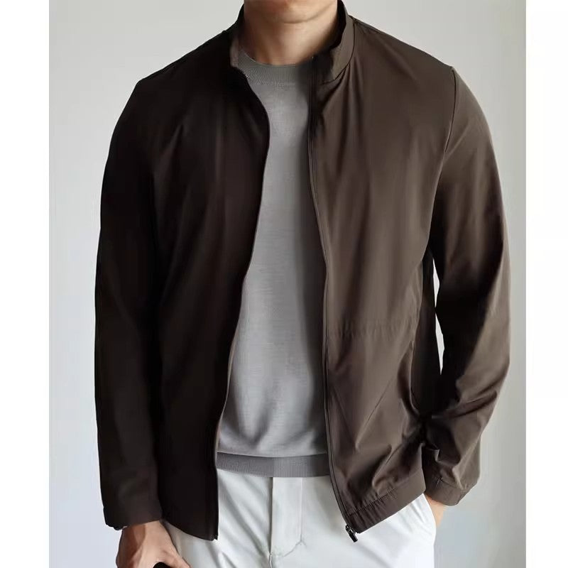 Small Stand Collar Cool Breathable Quick-drying And Portable Thin Jacket - Kreeam