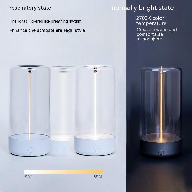 New LED Camping Light Type-c Rechargeable Portable Night Light With High Transparency And Anti Drop Creative Atmosphere Light - Kreeam