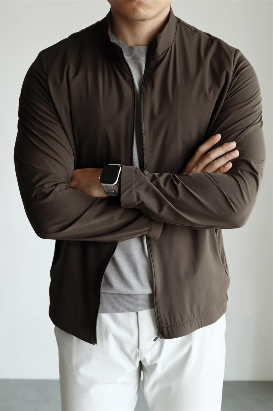 Small Stand Collar Cool Breathable Quick-drying And Portable Thin Jacket - Kreeam