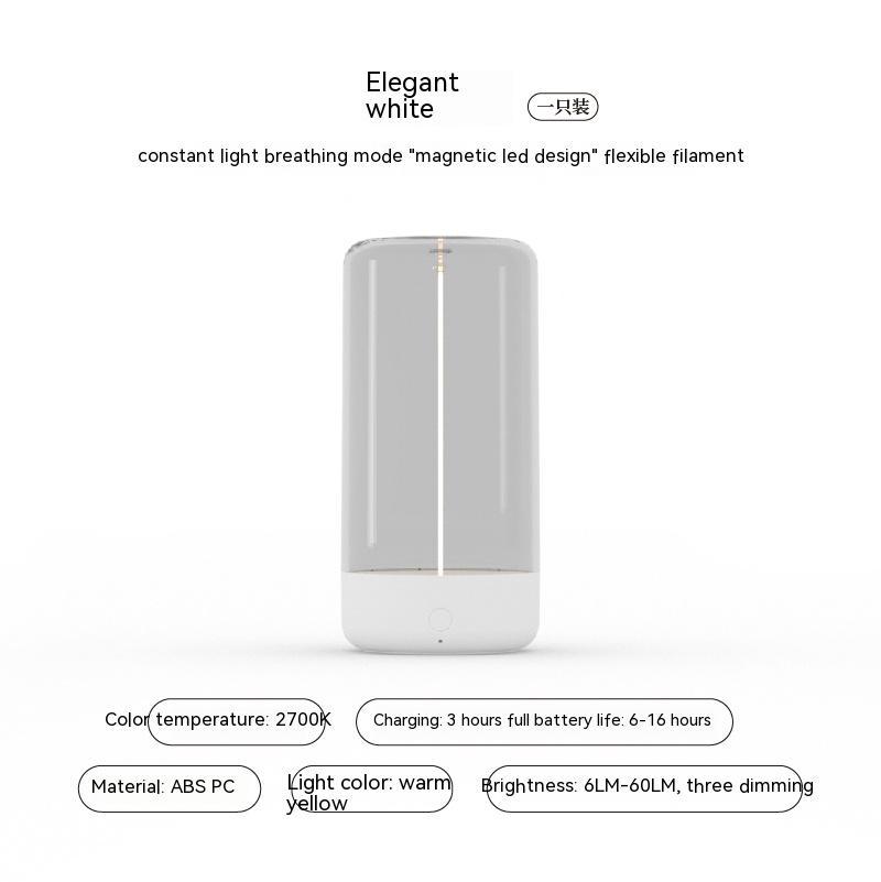 New LED Camping Light Type-c Rechargeable Portable Night Light With High Transparency And Anti Drop Creative Atmosphere Light - Kreeam