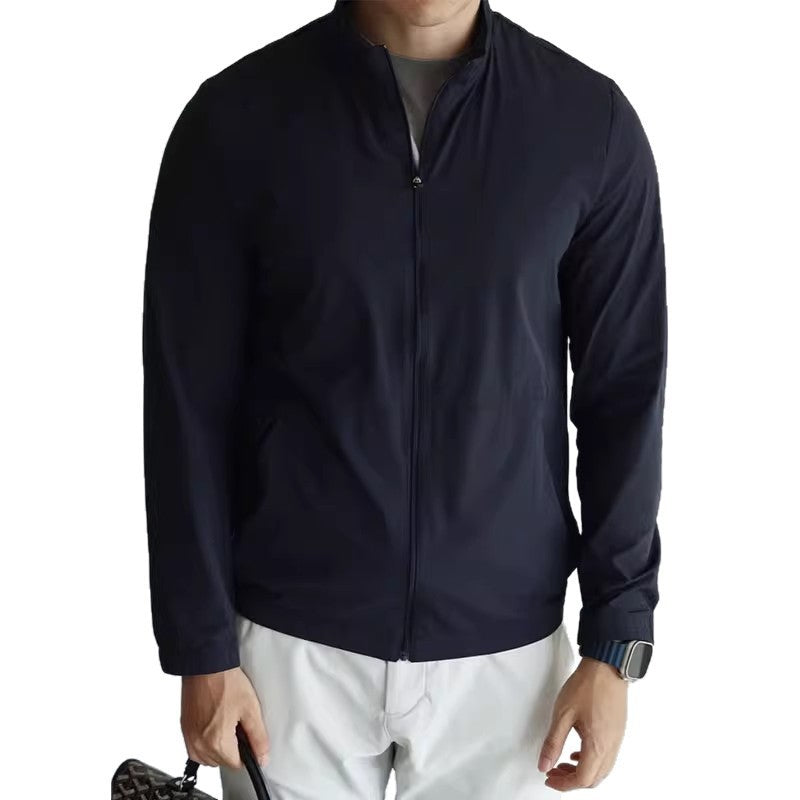 Small Stand Collar Cool Breathable Quick-drying And Portable Thin Jacket - Kreeam
