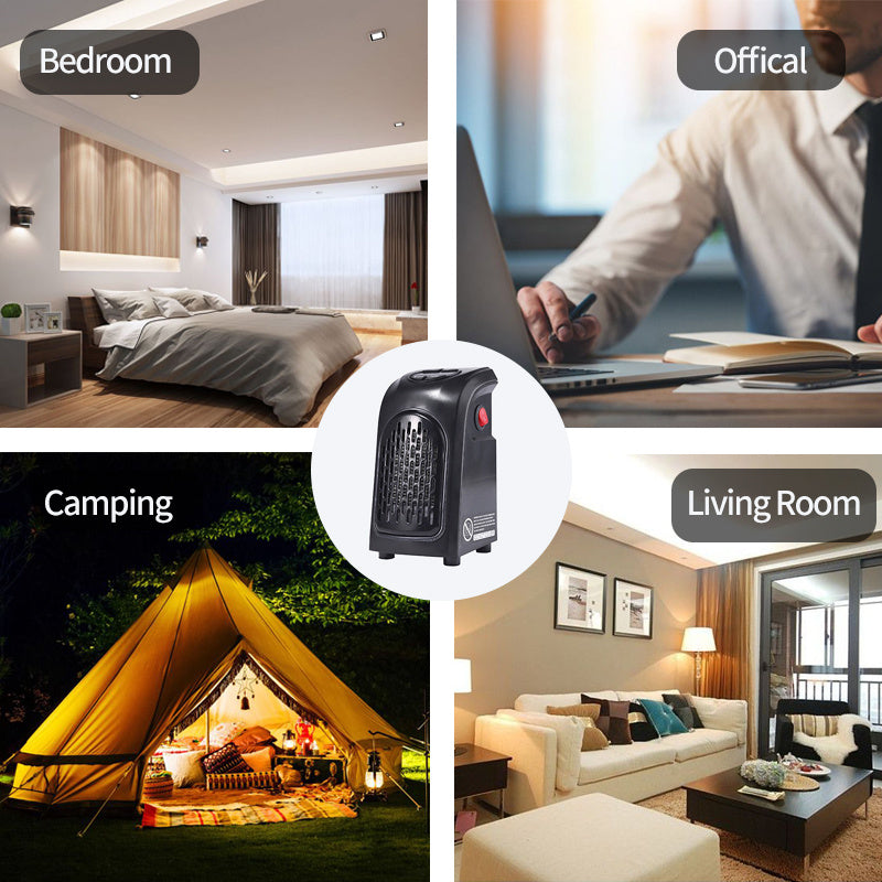 Winter Air Heater Fan Heater Electric Home Heaters Mini Room Air Wall Heater Ceramic Heating Warmer Fan For Home Office Camping - Kreeam