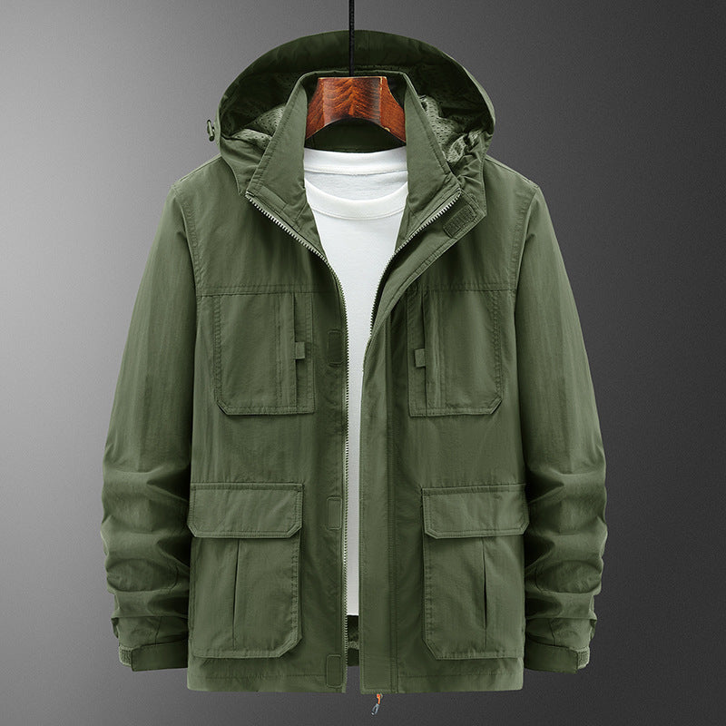 Men's Fashion Casual Loose Outdoor Shell Jacket - Kreeam