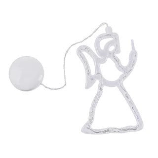 Christmas LED Suction Cup Chandelier Santa Claus Elk Snowman Lights Holiday Party Window Decor Lamps Battery Powered - Kreeam