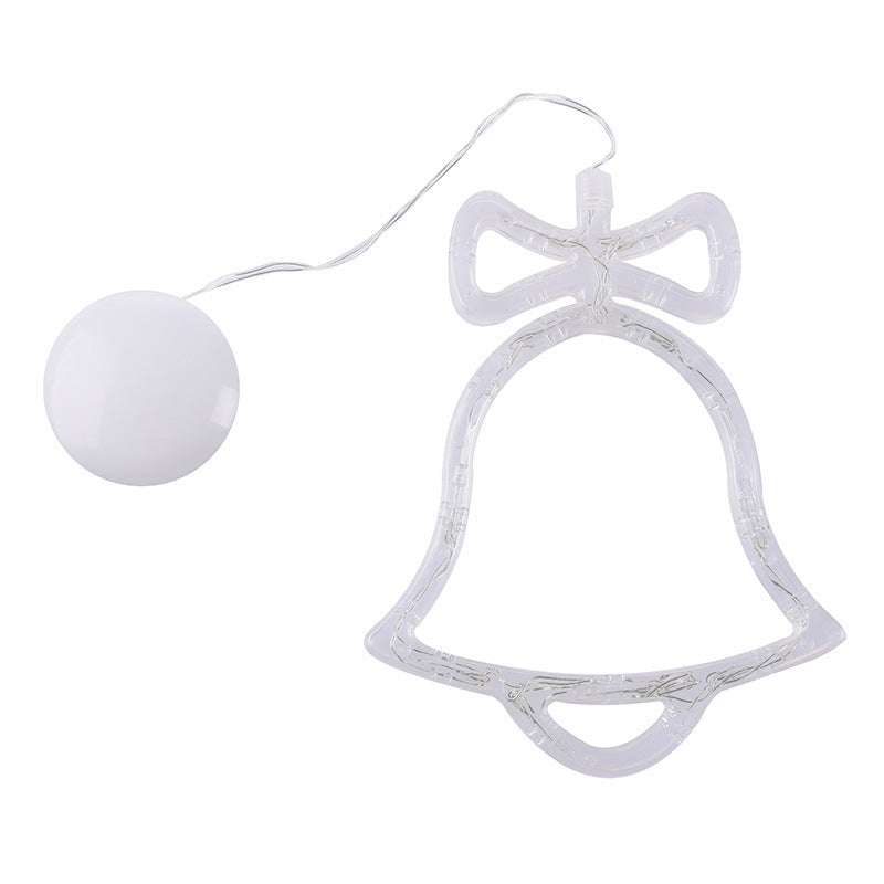 Christmas LED Suction Cup Chandelier Santa Claus Elk Snowman Lights Holiday Party Window Decor Lamps Battery Powered - Kreeam