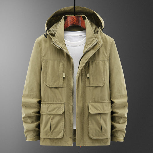 Men's Fashion Casual Loose Outdoor Shell Jacket - Kreeam