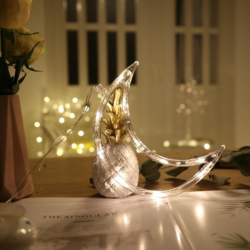 Christmas LED Suction Cup Chandelier Santa Claus Elk Snowman Lights Holiday Party Window Decor Lamps Battery Powered - Kreeam