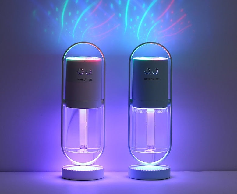 Magic Shadow USB Air Humidifier For Home With Projection Night Lights Ultrasonic Car Mist Maker Mini Office Air Purifier - Kreeam