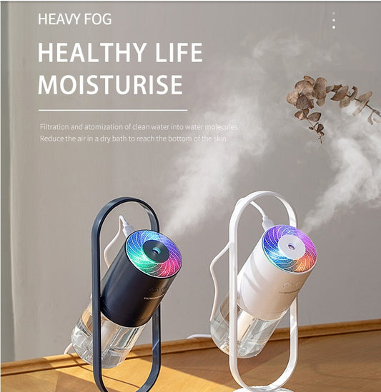 Magic Shadow USB Air Humidifier For Home With Projection Night Lights Ultrasonic Car Mist Maker Mini Office Air Purifier - Kreeam