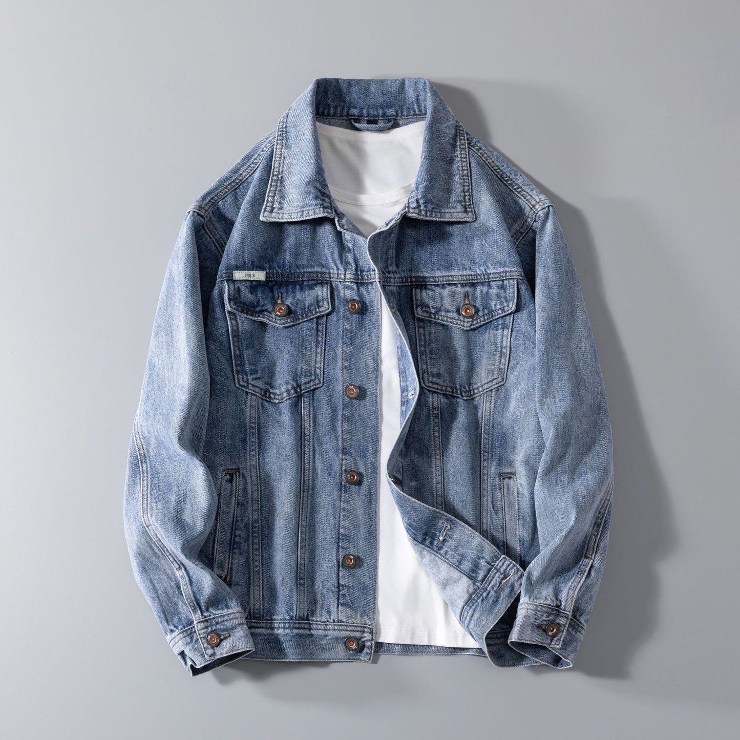 Heavy Industry Retro Denim Jacket Men - Kreeam