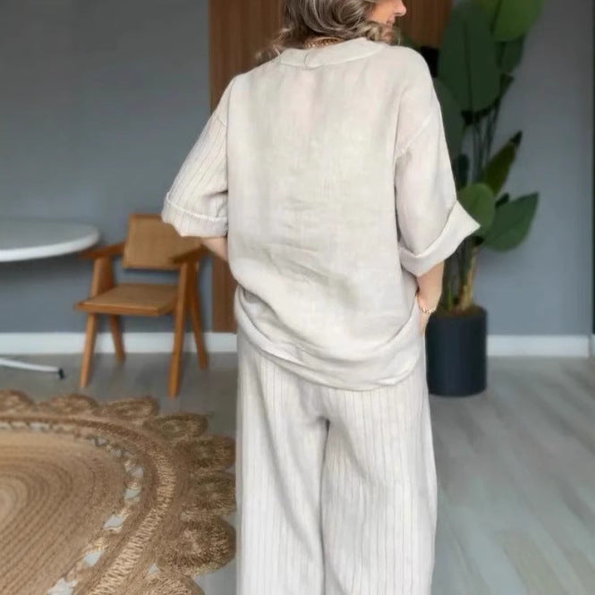 European And American Women's Clothing Casual Top Pants - Kreeam