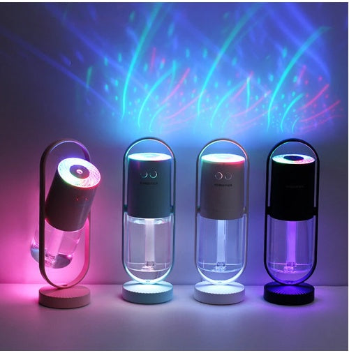 Magic Shadow USB Air Humidifier For Home With Projection Night Lights Ultrasonic Car Mist Maker Mini Office Air Purifier - Kreeam