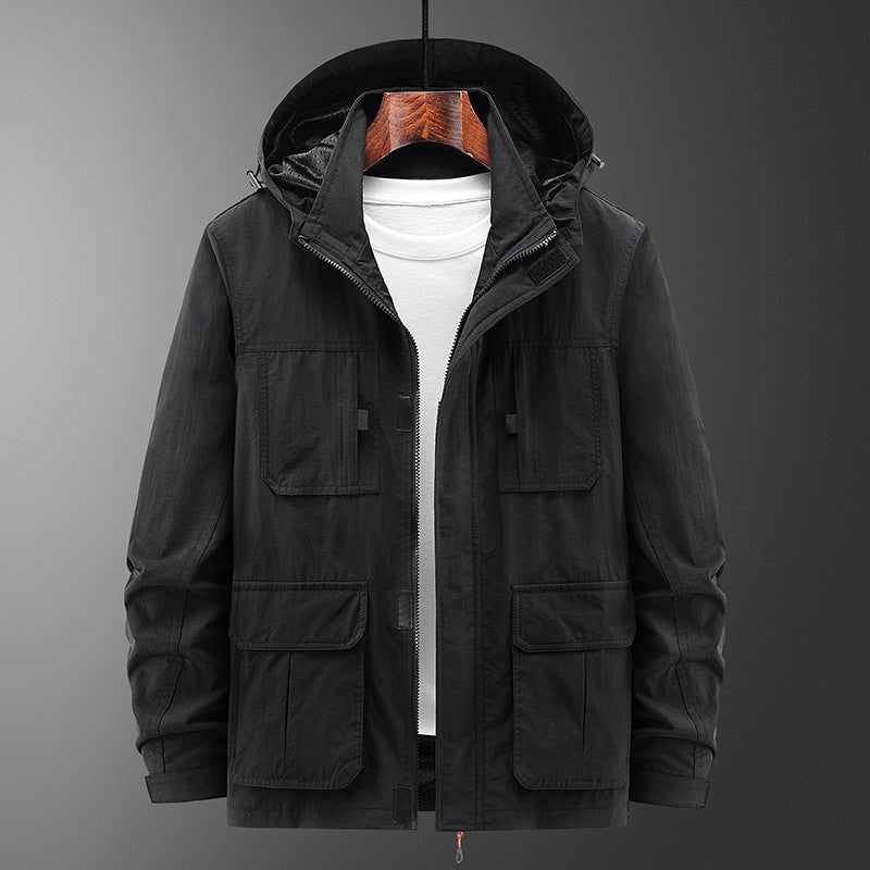 Men's Fashion Casual Loose Outdoor Shell Jacket - Kreeam